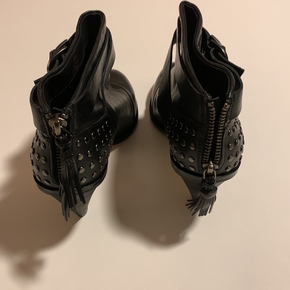 𝅺PLENTY by Tracy Reese stuffed black ankle boots size 37.5- gently used - Picture 3 of 16